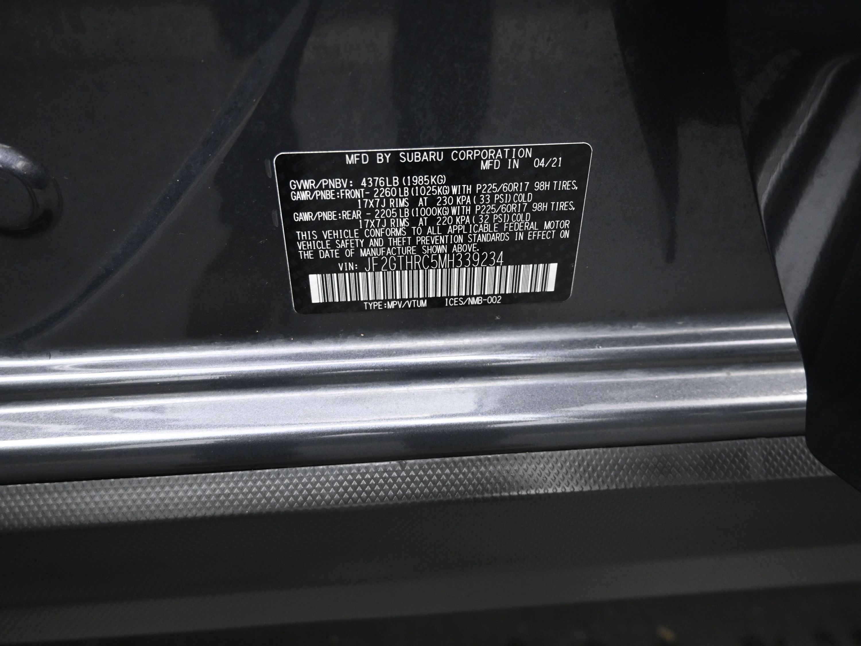 Used 2021 Subaru Crosstrek 2.5i Sport w/ Popular Package #2B image 11