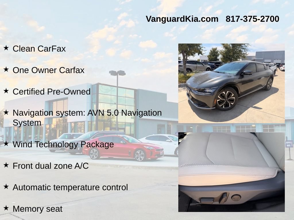 Certified 2023 Kia EV6 Wind w/ Wind Technology Package RWD image 6