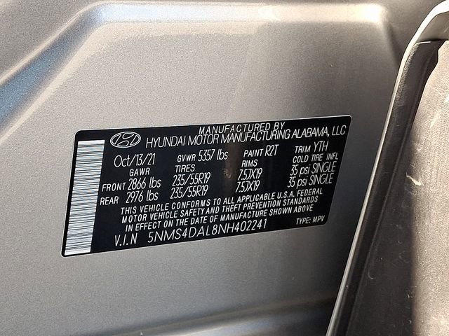 Used 2022 Hyundai Santa Fe Limited w/ Cargo Package AWD/4WD image 29