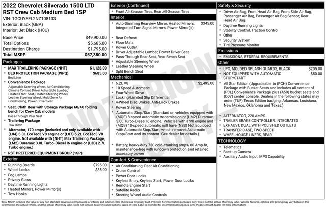 Used 2022 Chevrolet Silverado 1500 RST w/ Max Trailering Package image 19