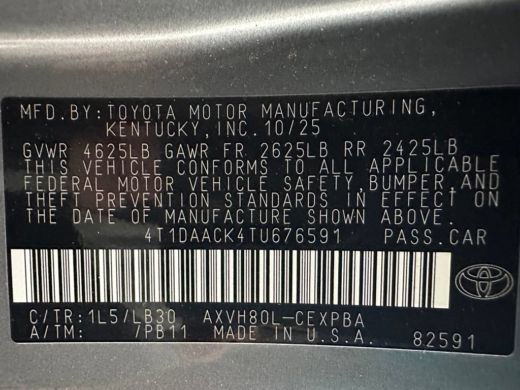Used 2026 Toyota Camry XSE FWD image 11
