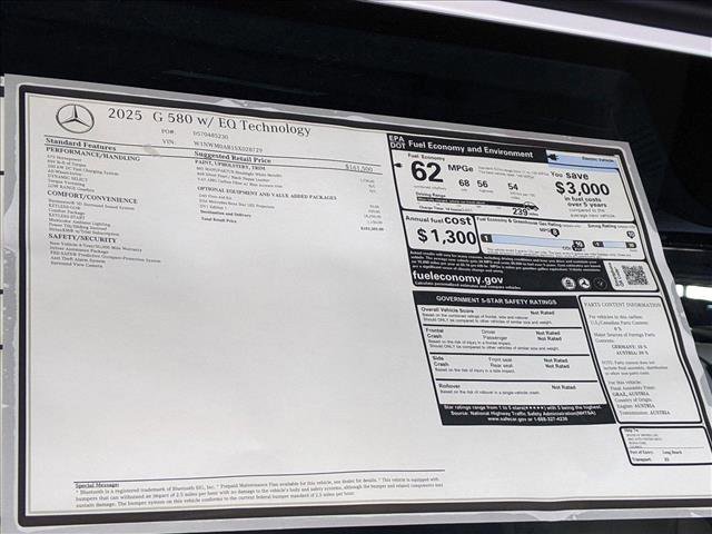 New 2025 Mercedes-Benz G 580 w/ EQ Technology image 21