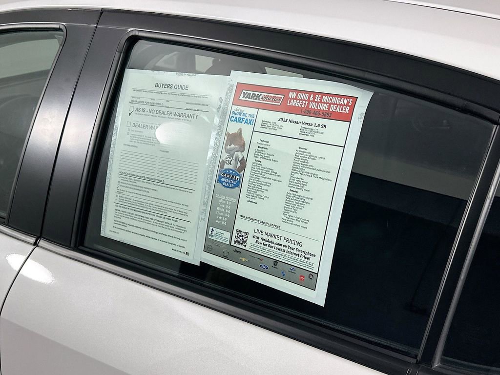 Certified 2025 Nissan Versa SR w/ Trunk Package FWD image 13