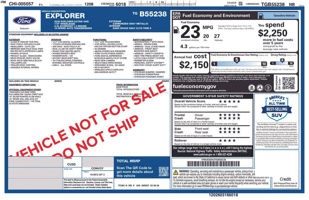 New 2026 Ford Explorer Active image 7