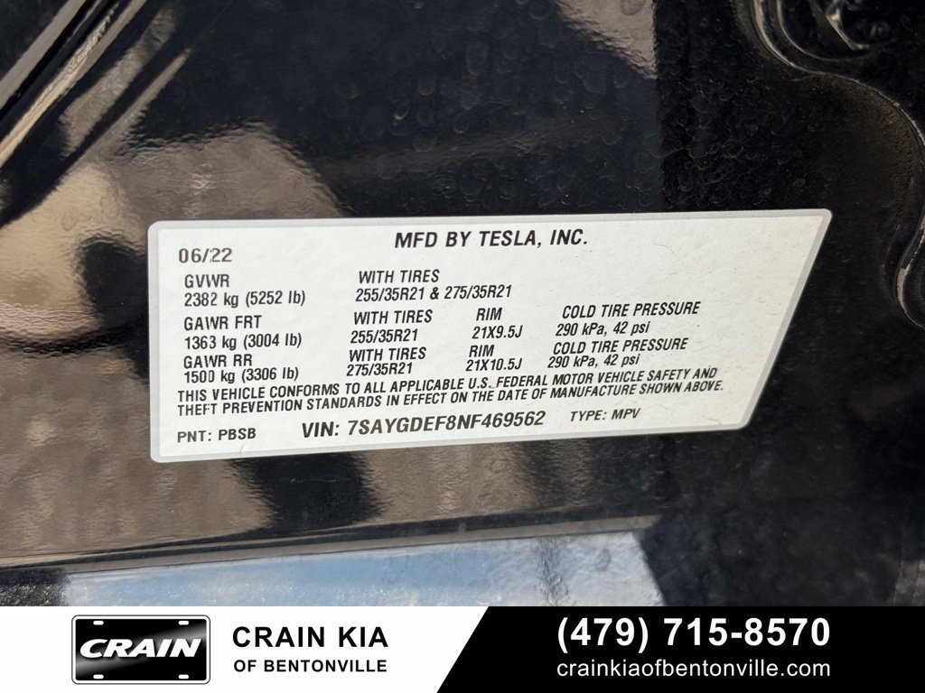 Used 2022 Tesla Model Y Performance AWD/4WD image 32