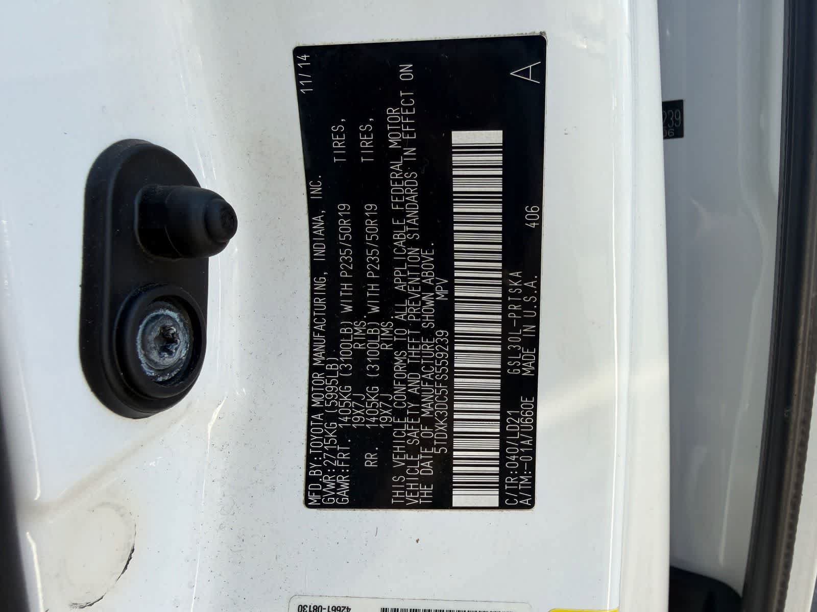 Used 2015 Toyota Sienna SE Premium FWD image 30