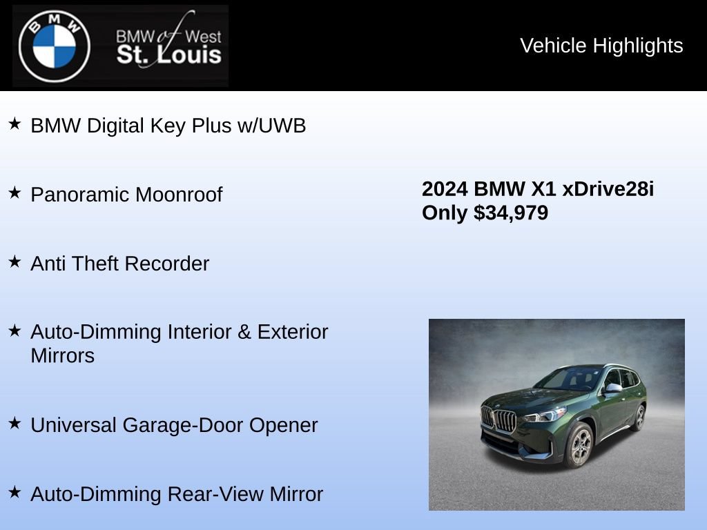 Used 2024 BMW X1 xDrive28i w/ Premium Package AWD/4WD image 16