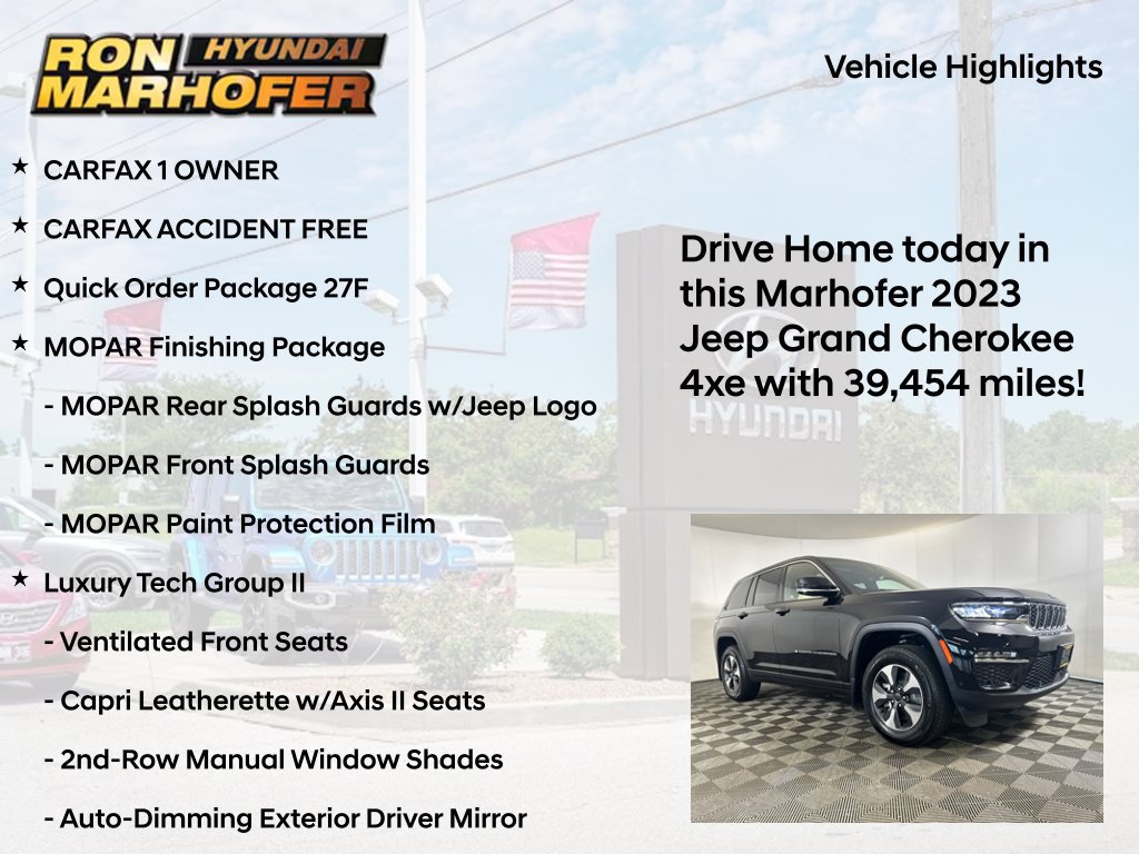 Used 2023 Jeep Grand Cherokee 4WD 4xe w/ Luxury Tech Group II image 15