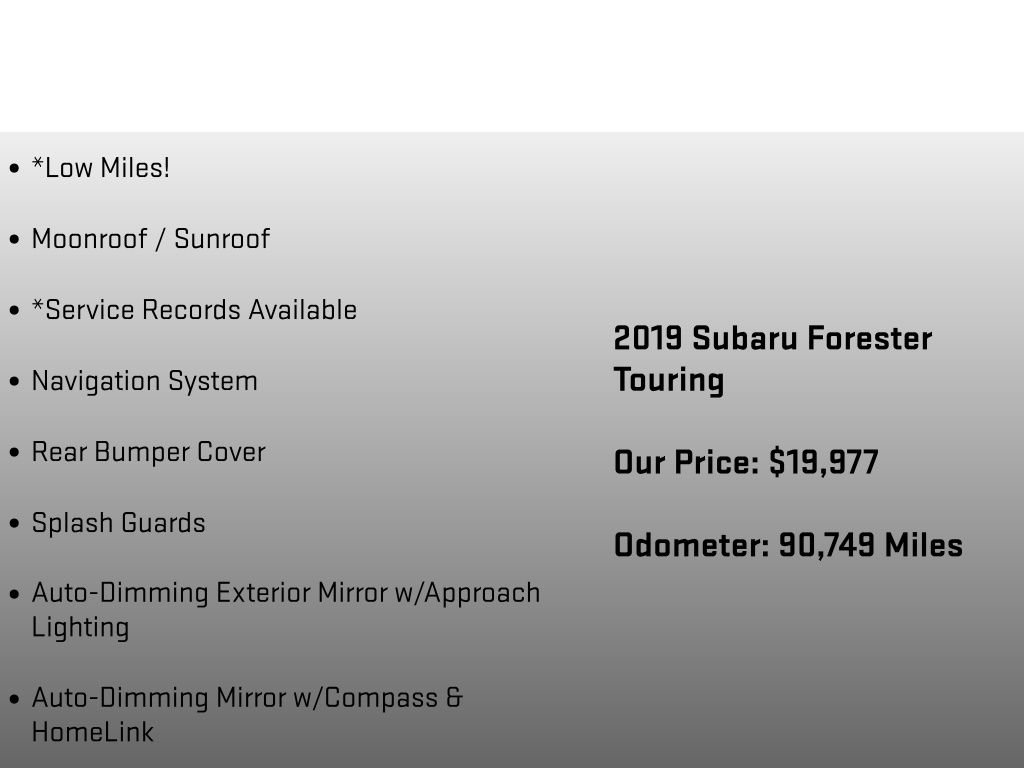 Used 2019 Subaru Forester Touring w/ Popular Package #3 AWD/4WD image 18