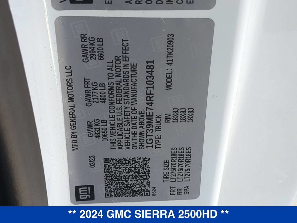 Used 2024 GMC Sierra 2500 SLE w/ SLE Convenience Package AWD/4WD image 21