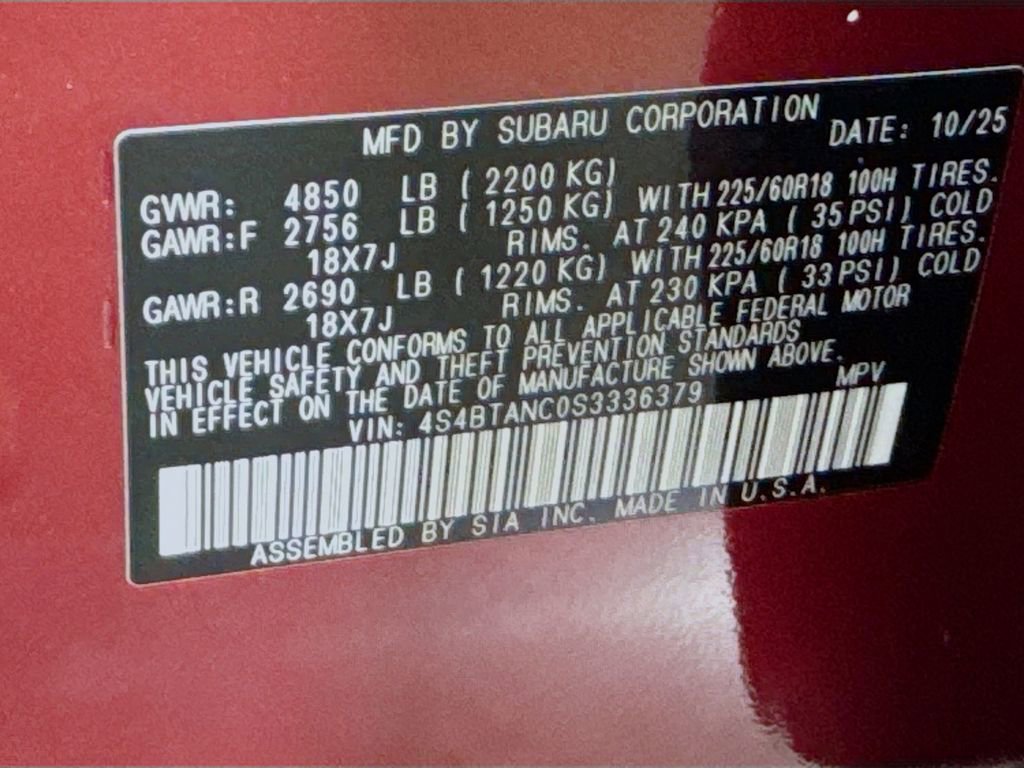 Used 2025 Subaru Outback Limited image 42