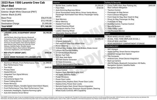 Certified 2023 RAM 1500 Laramie AWD/4WD image 38