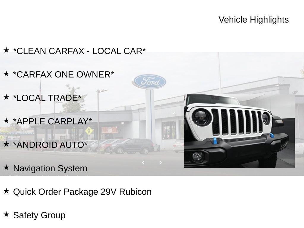 Used 2023 Jeep Wrangler Unlimited Rubicon 4xe w/ Safety Group AWD/4WD image 19
