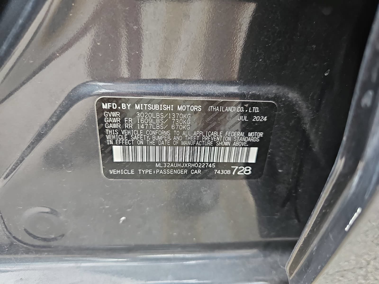 Used 2024 Mitsubishi Mirage LE FWD image 29