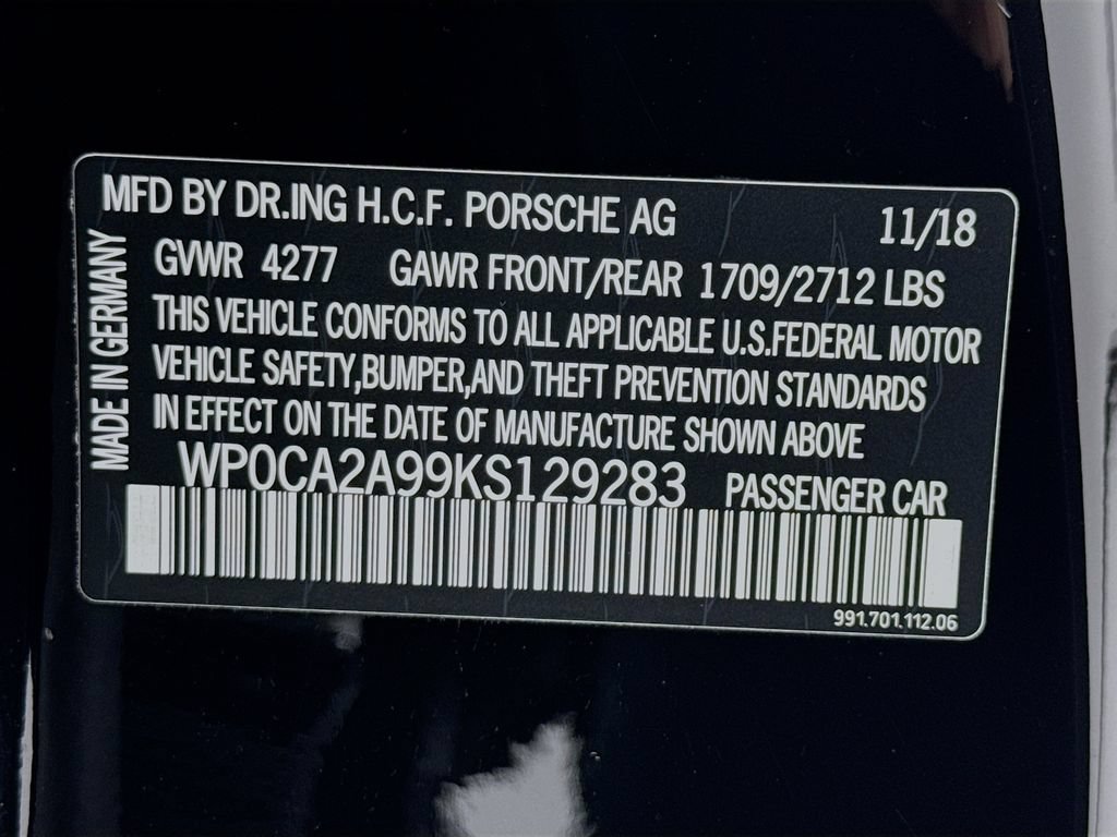 Certified 2019 Porsche 911 Carrera RWD image 31