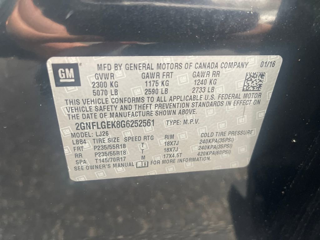 Used 2016 Chevrolet Equinox LTZ w/ Enhanced Convenience Package image 16