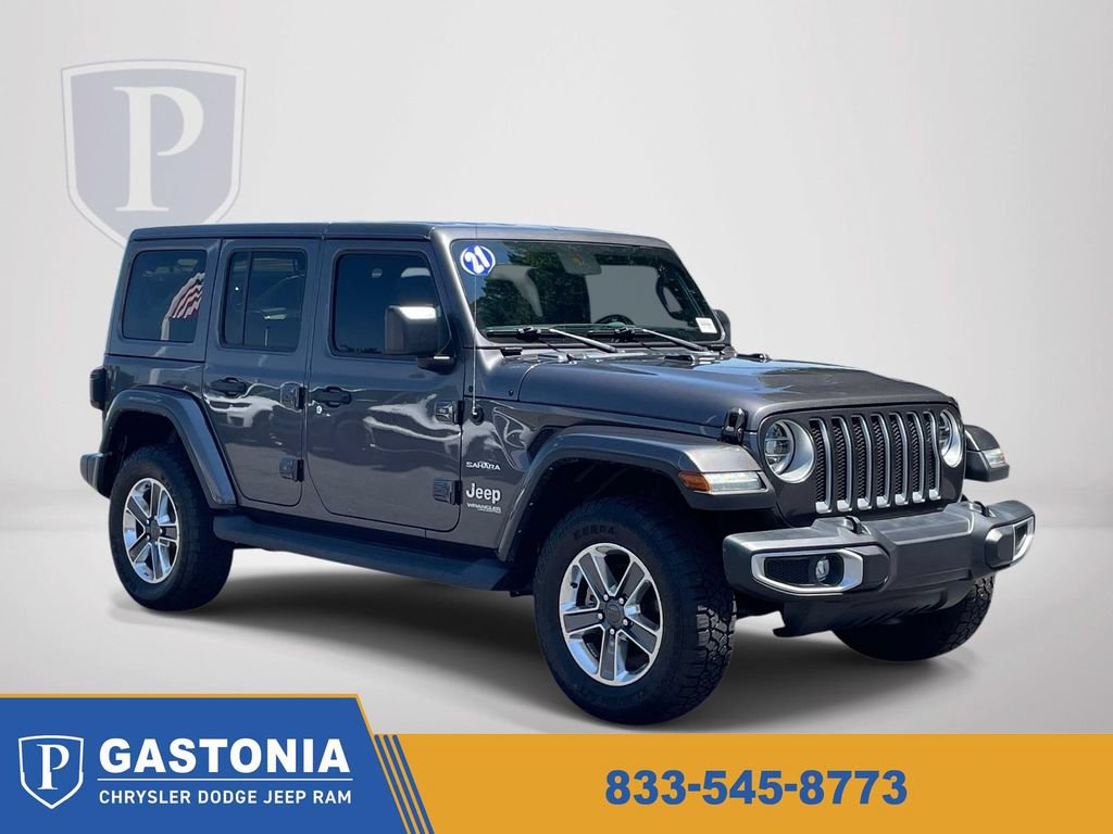 Used 2021 Jeep Wrangler Unlimited Sahara AWD/4WD image 1