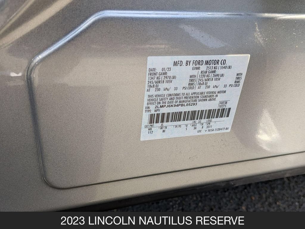 Used 2023 Lincoln Nautilus Reserve FWD image 27