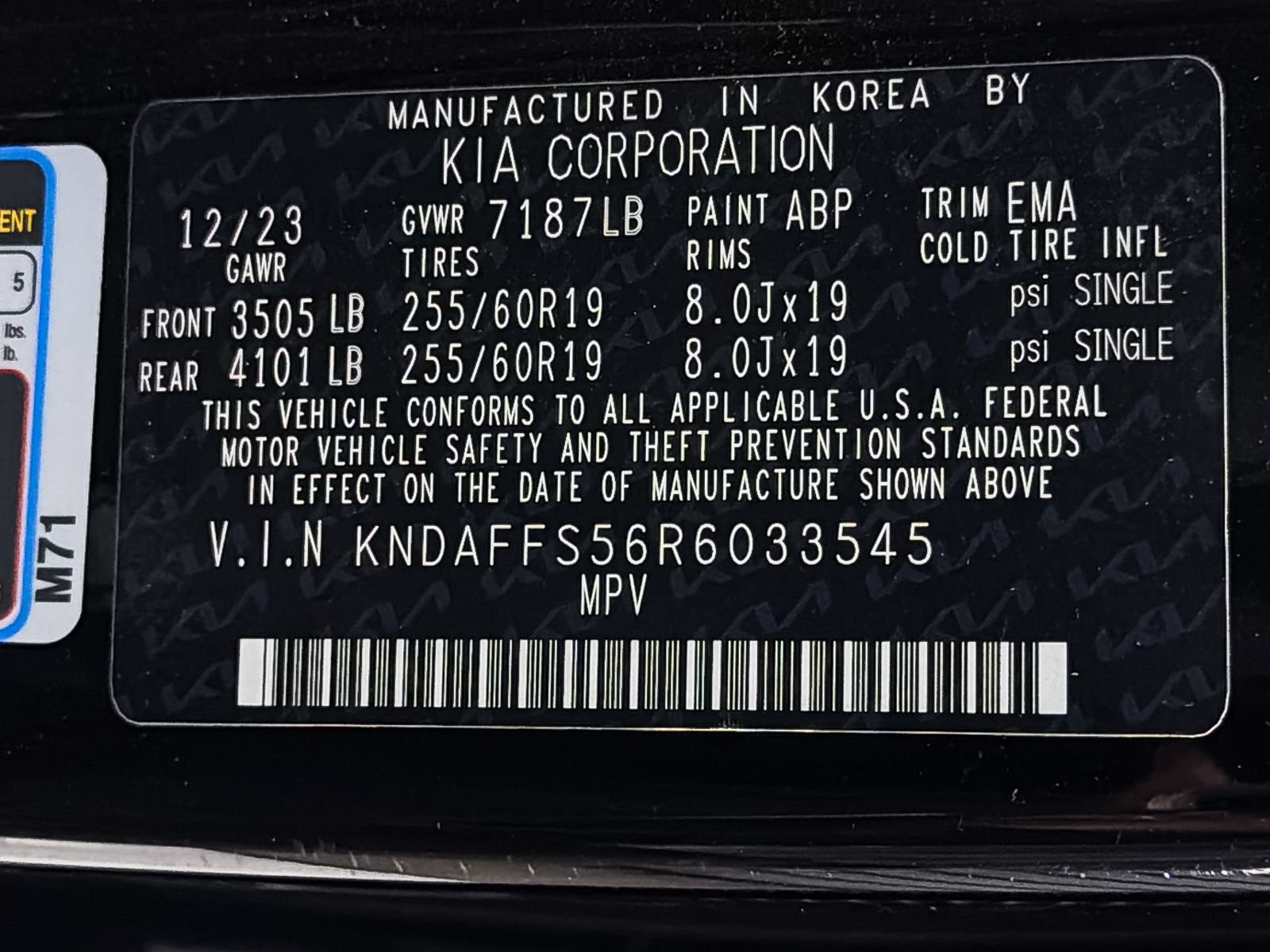 Certified 2024 Kia EV9 Wind AWD/4WD image 32