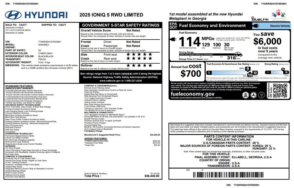 Used 2025 Hyundai Ioniq 5 Limited RWD image 3