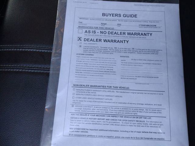 Used 2022 Ford Ranger Lariat w/ Equipment Group 501A High image 54