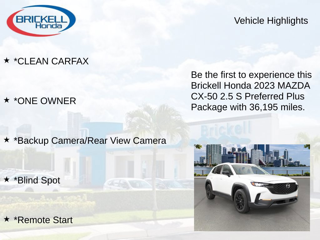 Used 2023 MAZDA CX-50 2.5 S w/ Cargo Package AWD/4WD image 9