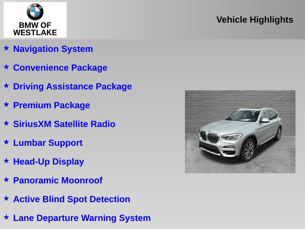 Used 2019 BMW X3 xDrive30i w/ Premium Package AWD/4WD image 6