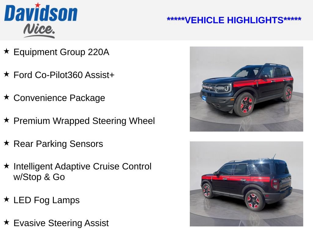 Used 2024 Ford Bronco Sport Free Wheeling w/ Convenience Package AWD/4WD image 4