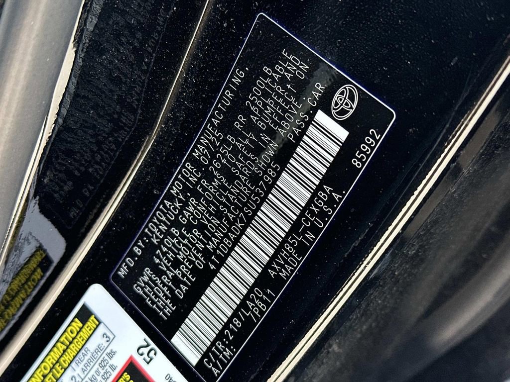 Used 2025 Toyota Camry XLE w/ Premium Plus Package AWD/4WD image 18