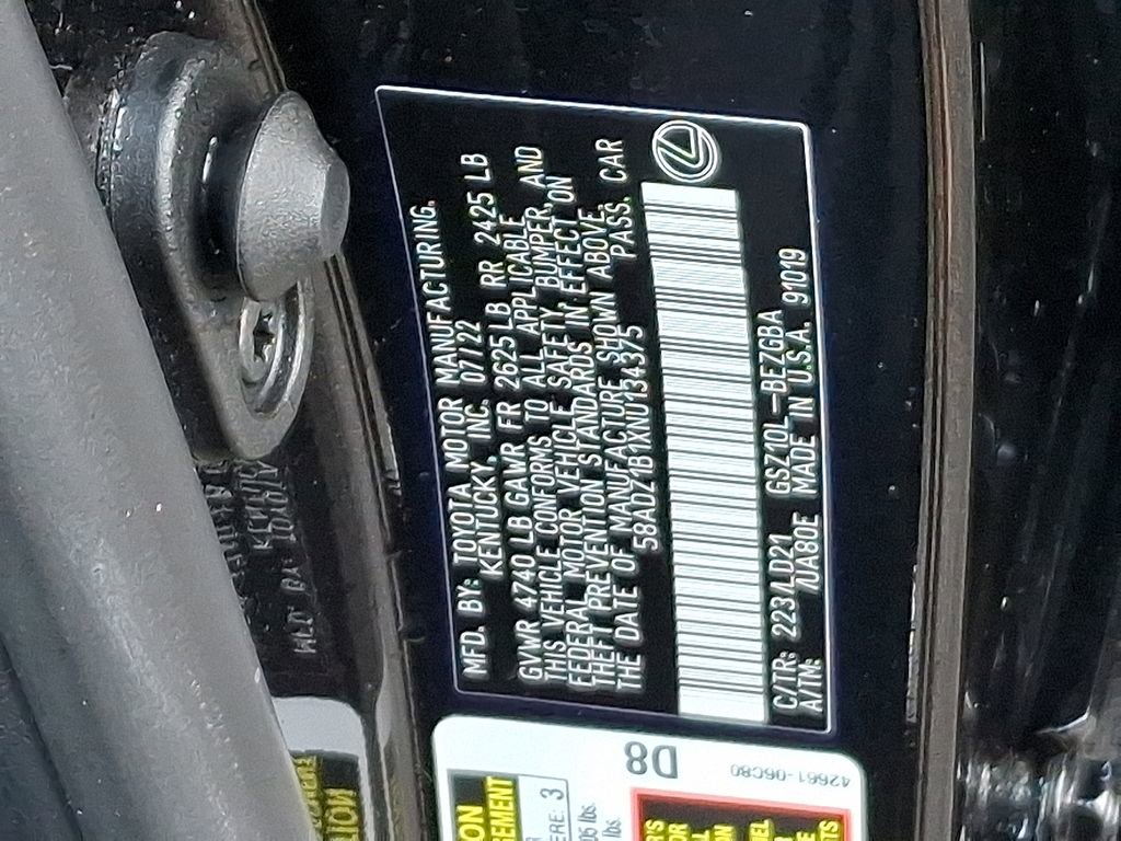 Used 2022 Lexus ES 350 w/ Premium Package image 29