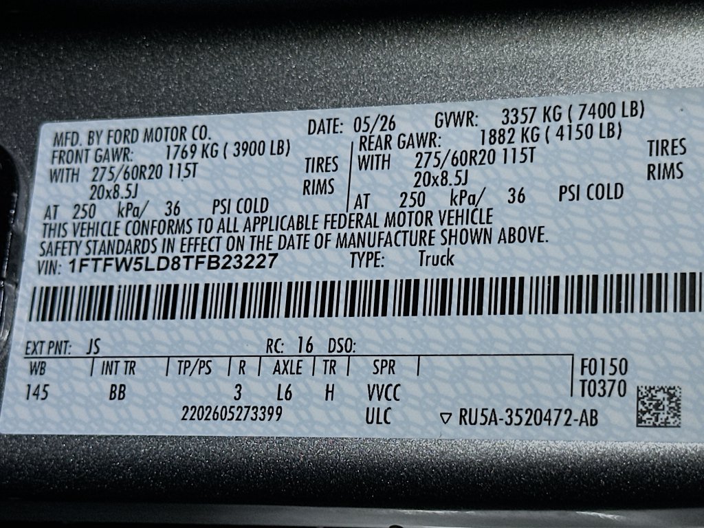New 2026 Ford F150 Lariat w/ Equipment Group 501A Mid AWD/4WD image 20