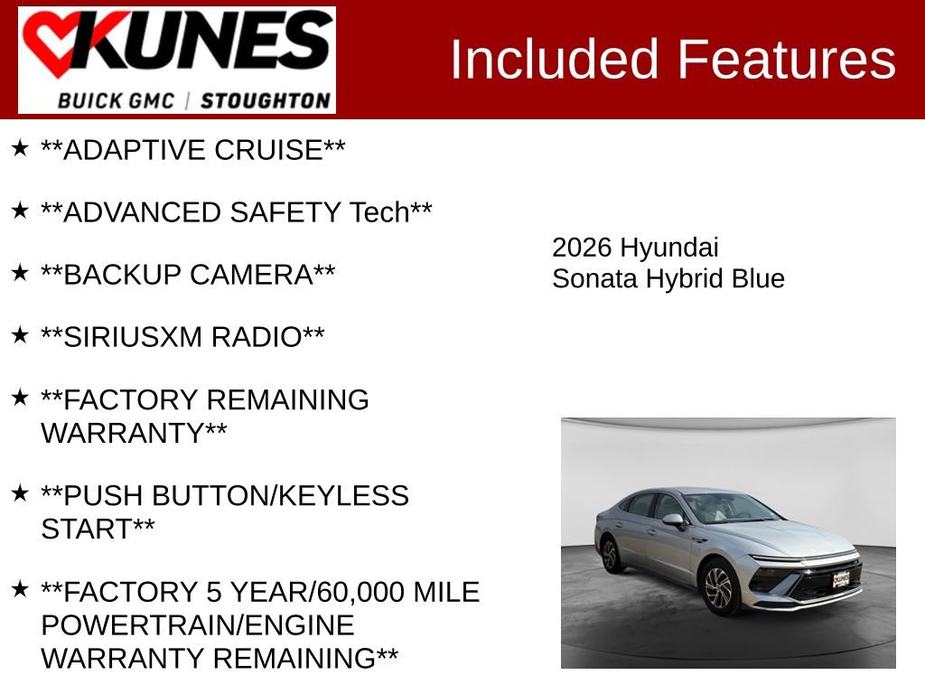 Used 2026 Hyundai Sonata Blue FWD image 2
