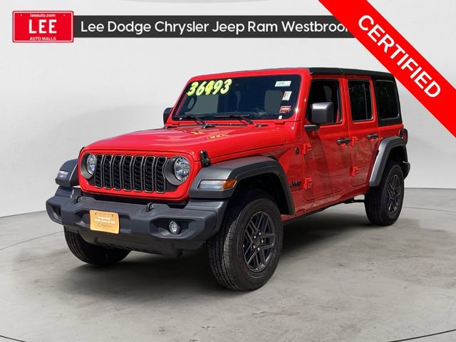 Certified 2025 Jeep Wrangler Unlimited Sport