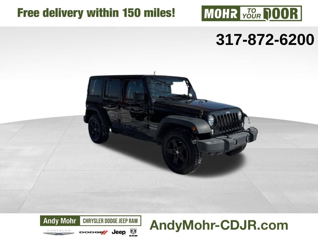 Used 2016 Jeep Wrangler Unlimited Sport w/ Quick Order Package 24S
