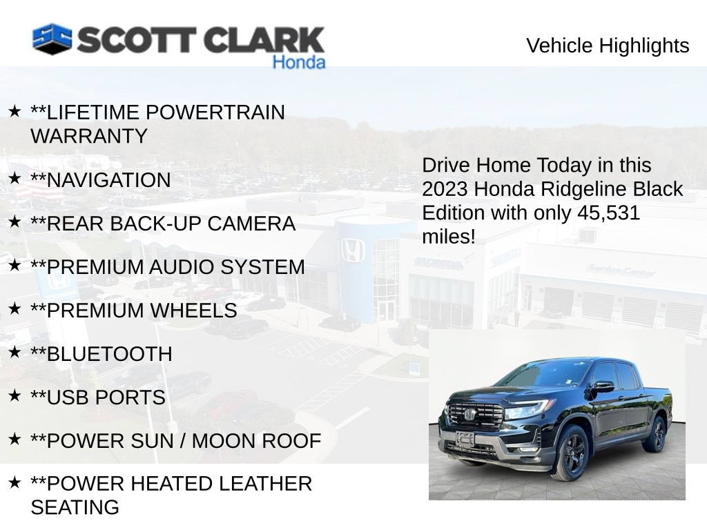 Used 2023 Honda Ridgeline Black Edition image 11