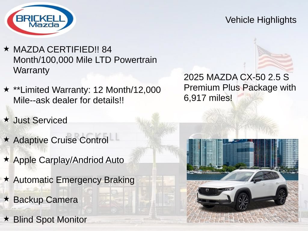 Used 2025 MAZDA CX-50 AWD 2.5 S w/ Premium Plus Pkg image 17