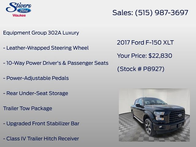 Used 2017 Ford F150 XLT w/ Equipment Group 302A Luxury image 21