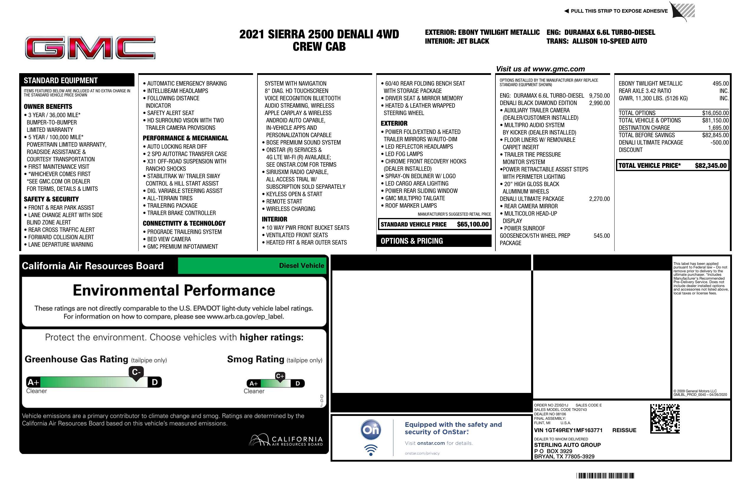 Used 2021 GMC Sierra 2500 Denali w/ Denali Black Diamond Edition image 35