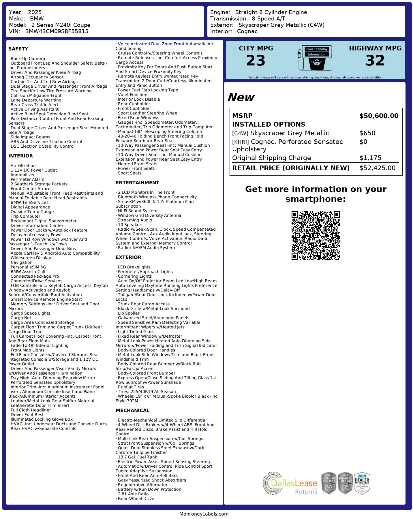 Used 2025 BMW M240i Coupe w/ Premium Package image 3