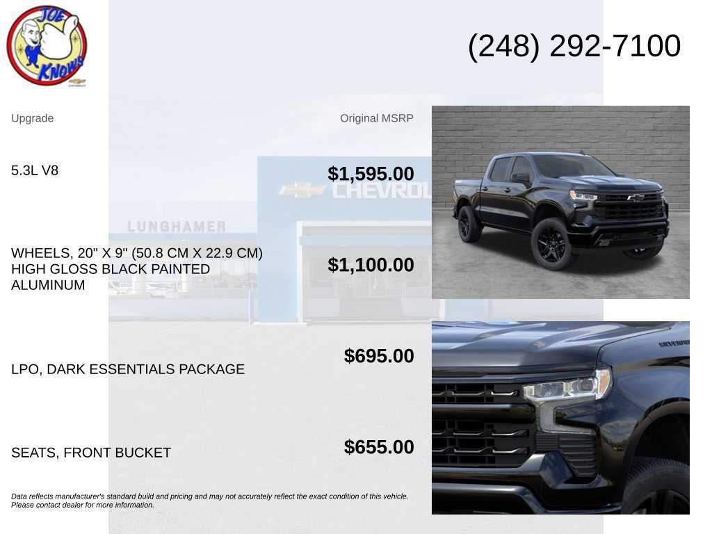 New 2026 Chevrolet Silverado 1500 RST w/ LPO, Dark Essentials Package AWD/4WD image 5