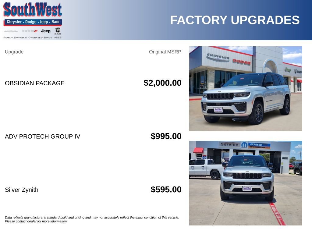New 2026 Jeep Grand Cherokee Summit w/ Obsidian Package AWD/4WD image 11