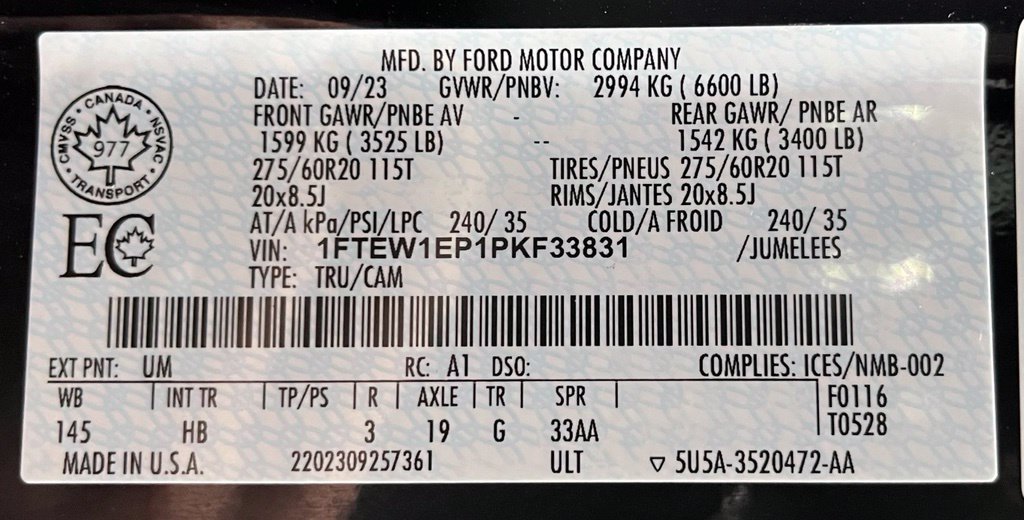 Used 2023 Ford F150 Lariat w/ Equipment Group 502A High AWD/4WD image 61