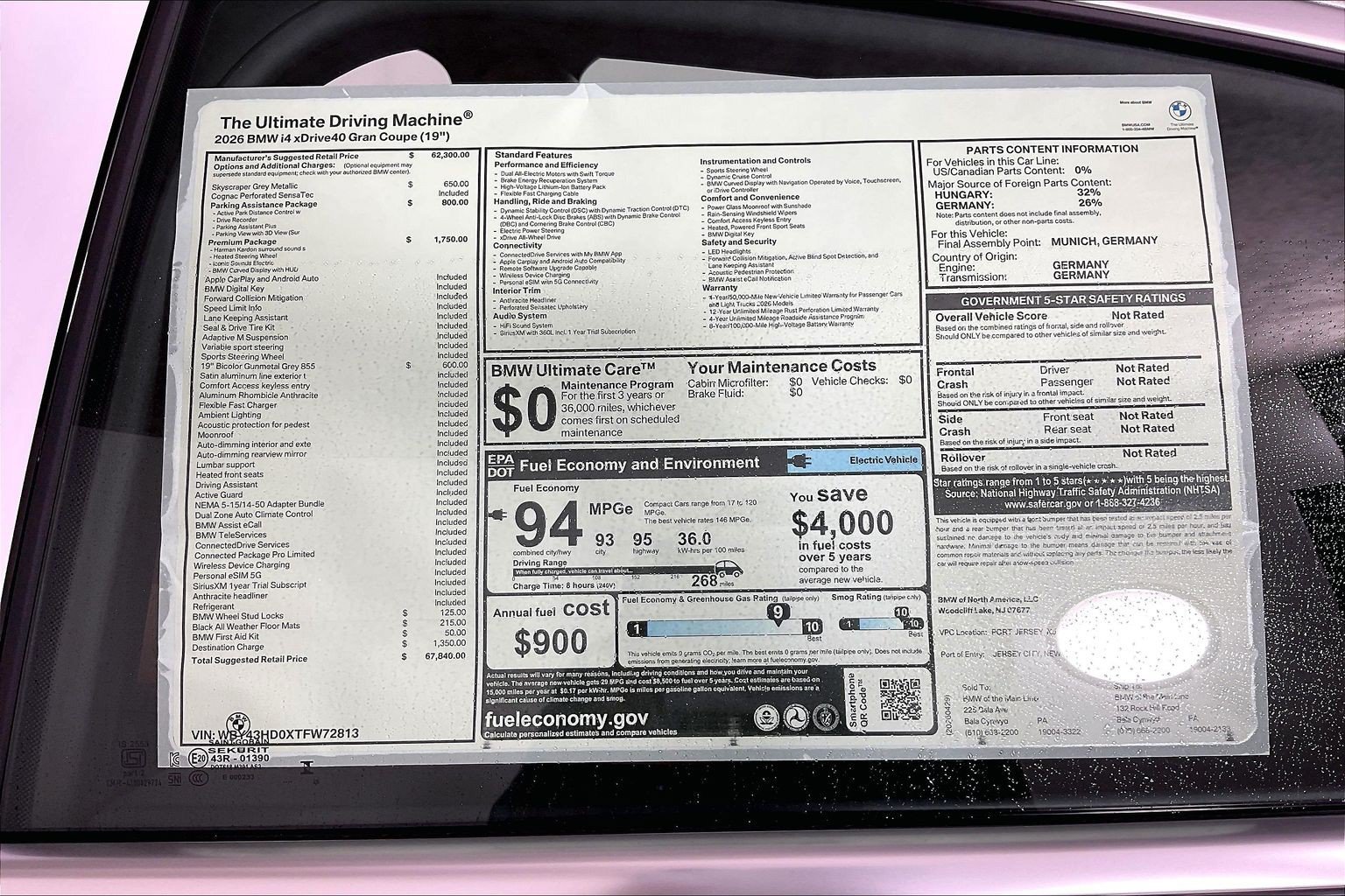 New 2026 BMW i4 xDrive40i w/ Premium Package AWD/4WD image 22