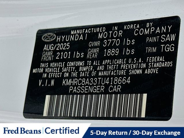 Certified 2026 Hyundai Venue SEL FWD image 33