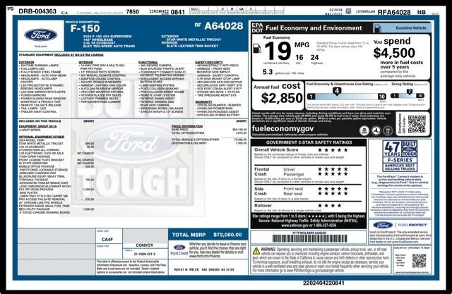 Used 2024 Ford F150 Lariat w/ Bed Utility Package AWD/4WD image 34