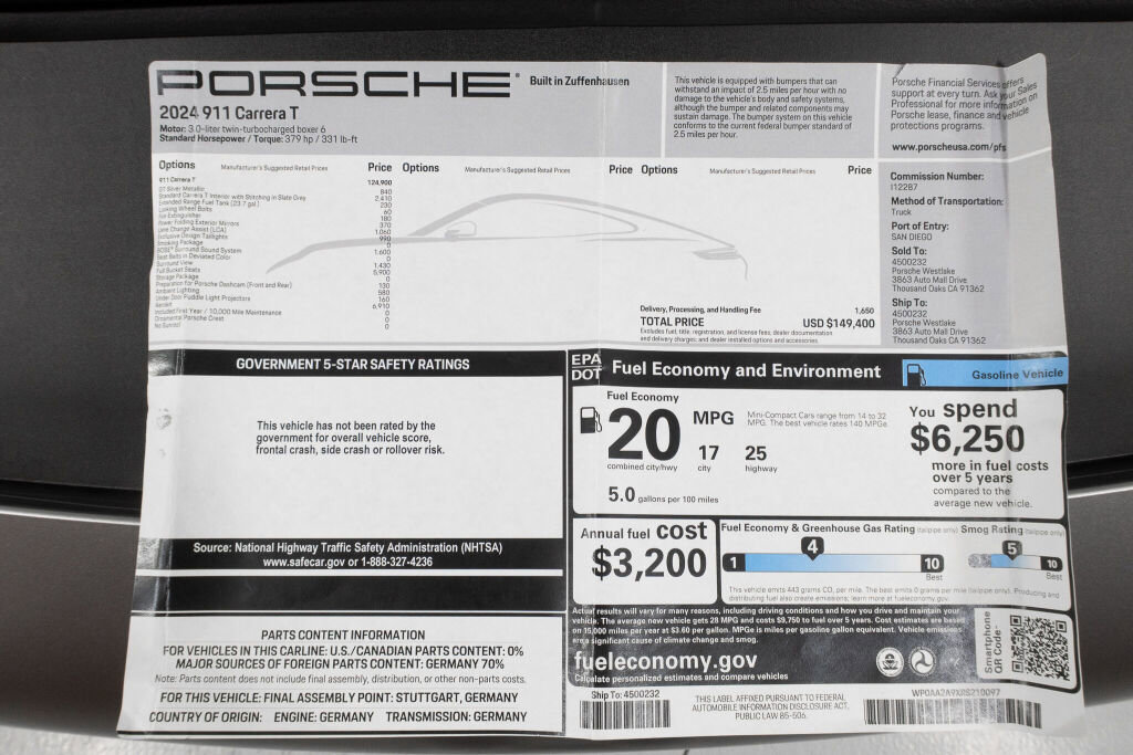 Used 2024 Porsche 911 Carrera T image 23