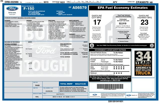 Used 2012 Ford F150 XLT w/ XLT Chrome Pkg RWD image 29