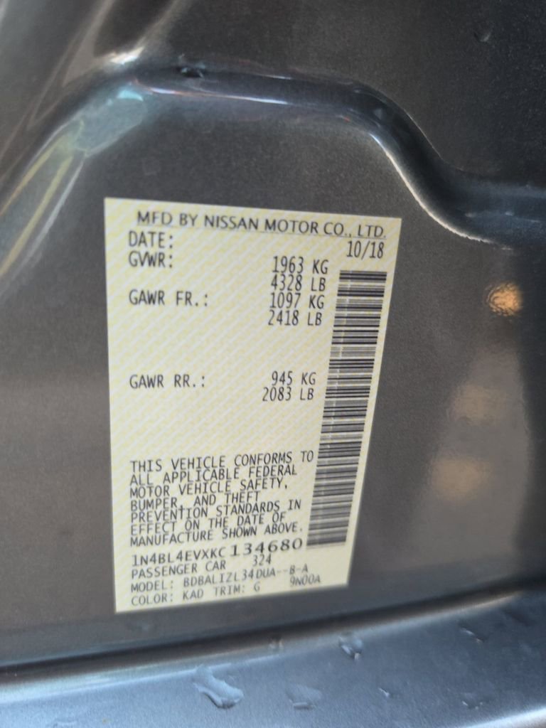 Used 2019 Nissan Altima 2.5 SL FWD image 18