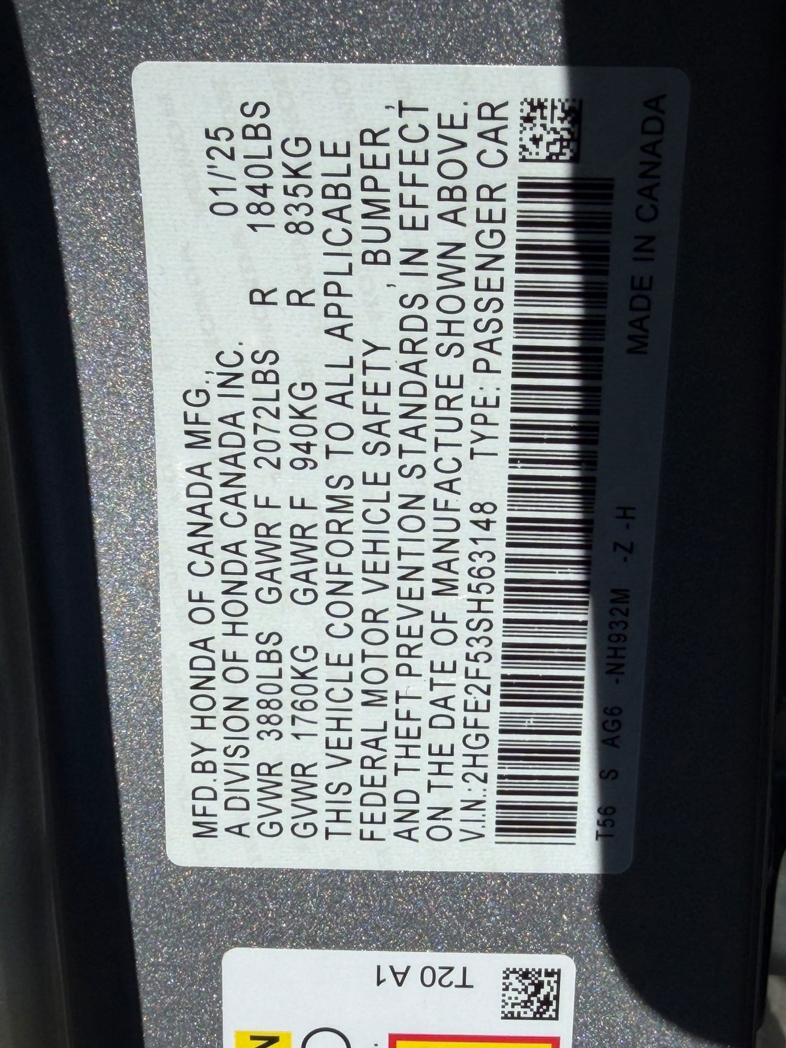 Used 2025 Honda Civic Sport image 22