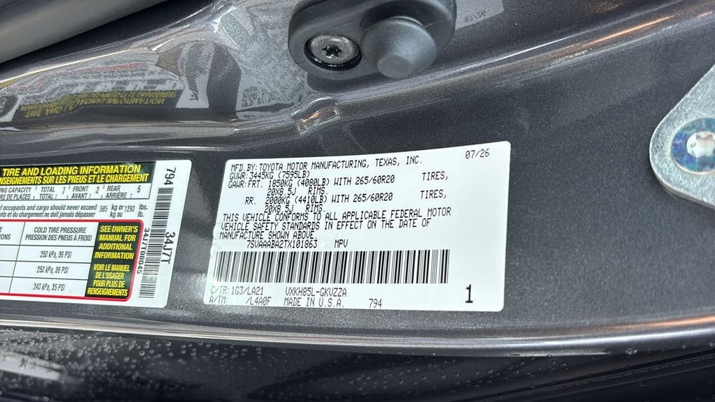 New 2026 Toyota Sequoia Platinum AWD/4WD image 34
